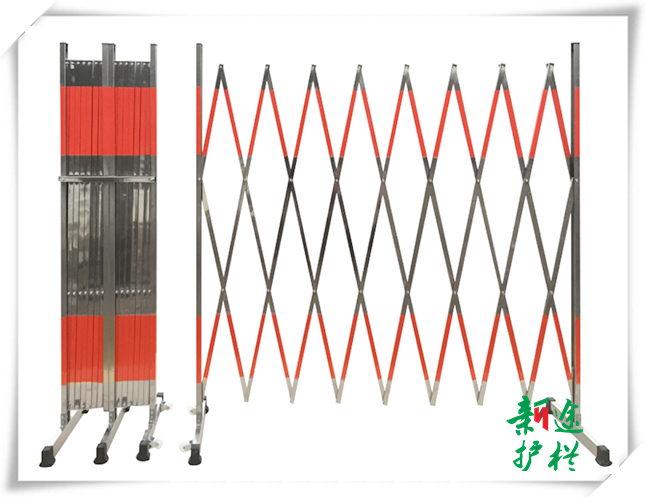 不锈钢伸缩式护栏  移动式防护栏